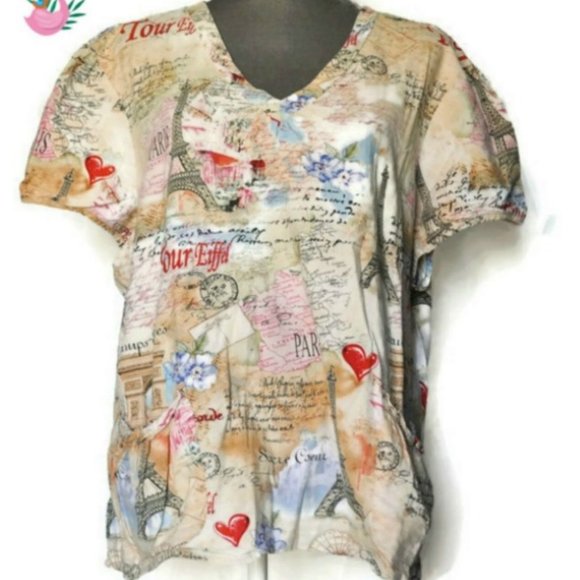 🦩 3/$40 Health Pro Nurse Scrubs Top🦩